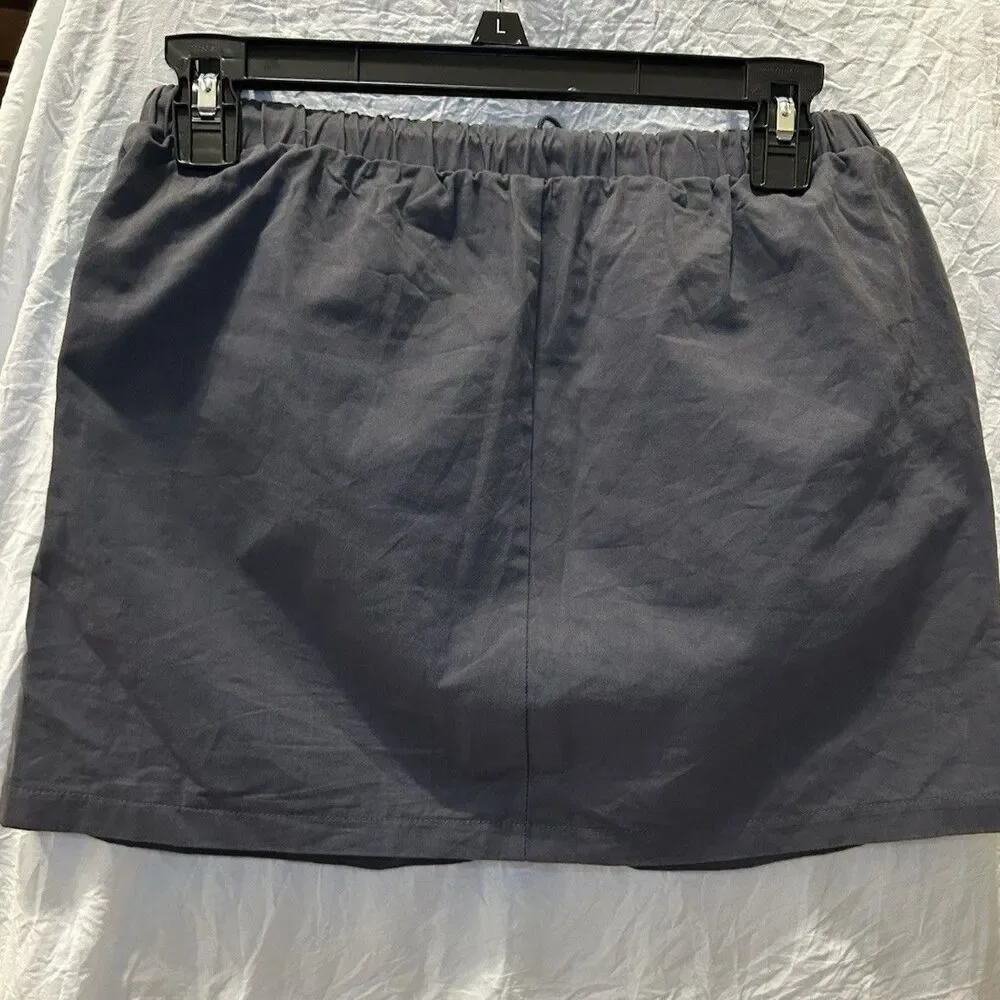 PacSun, Women’s, Bungee Cord Pockets, Miniskirt, Steel Gray, Size: S - Picture 2 of 6